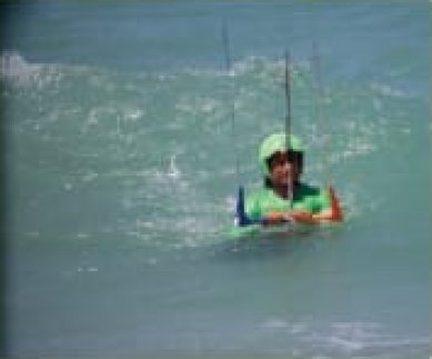 Body-drag with 2 hands, kite stable