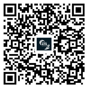QR code that opens the Tribal Kite School review form